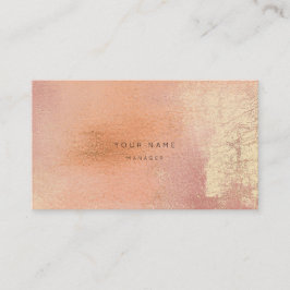 Cartão De Horário Placa de compromisso de Abstrato Metalli Dourada d