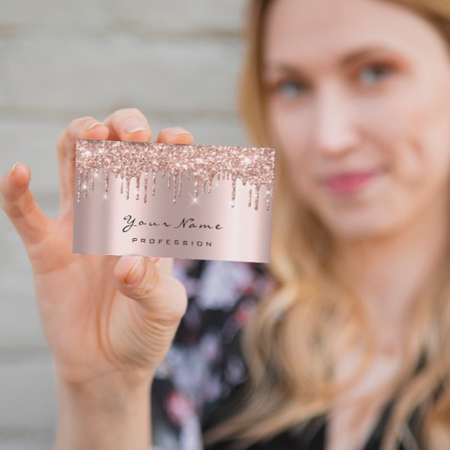 Cartão De Horário Placa De Compromisso De Drip De Rosa De Coleta De  (Makeup Eyes Lashes Spar Rose Drip Appointment Card)