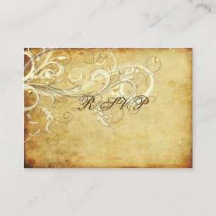 Cartão De Horário Placas de alternância de Creme de Vintage RSVP Pix