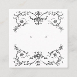 Cartão De Horário Placas de exibição com escuta vitorianas personali