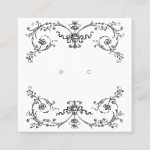 Cartão De Horário Placas de exibição com escuta vitorianas personali