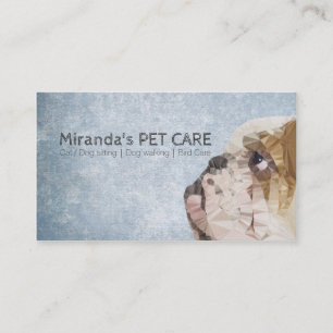 Cartão De Horário Poly Bulldog Pet Care Grooming Bathing Appoint