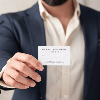 Cartão De Horário Profissional Negócios Personalizados