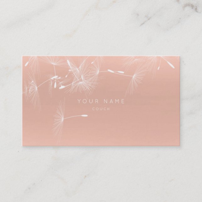 Cartão De Horário Próxima Placa de Compromisso Dandelion Esmagamento (Frente)