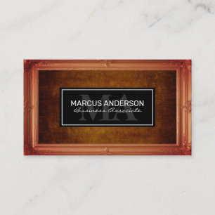 Cartão De Horário Quadro marrom antigo Textura russa marrom