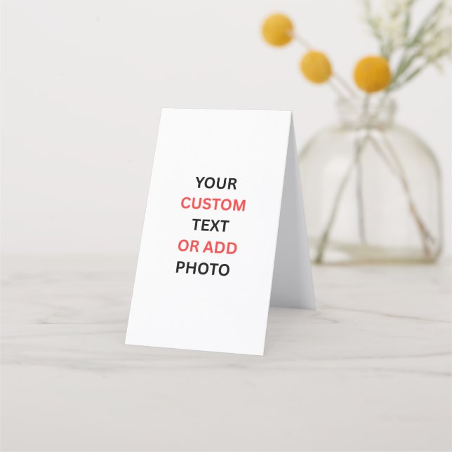 Cartão De Horário Remove This Design & Add Your Own Design Folded (Frente)