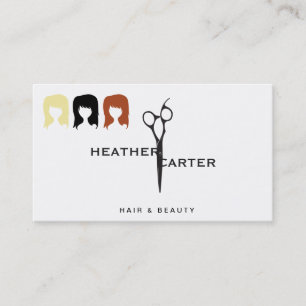 Cartão De Horário Ruiva Brunette Redhead Moderna e Loura