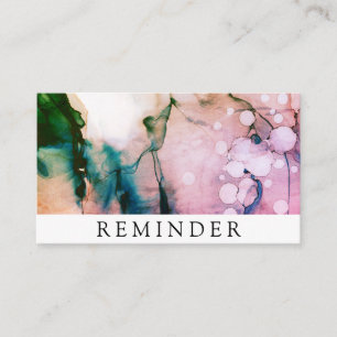 Cartão De Horário Salão de beleza do *~* & abstrato do chique de