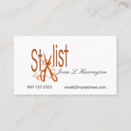 Cartão De Horário Salão de beleza na moda do cabeleireiro das