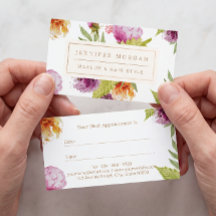 Salão de Cabelos Maquiagem Compromisso Floral Aqua