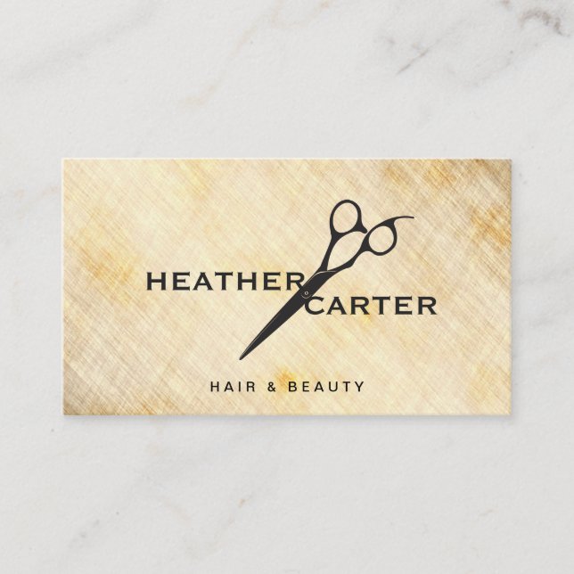 Cartão De Horário Shear Moderno / Russo (Frente)