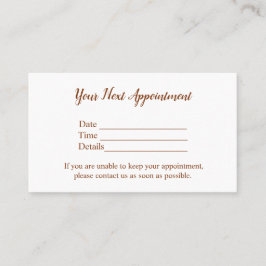 Cartão De Horário simples e mínimo adicionar seu nome texto figuras