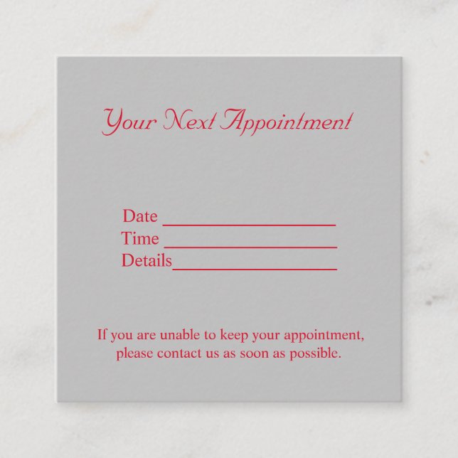 Cartão De Horário simples e mínimo adicionar seu nome texto figuras  (Frente)