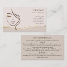 Skincare & Beauty After Care Card