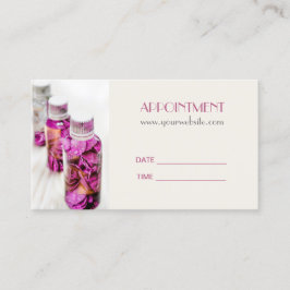 Cartão De Horário SPA: Massagem Essencial de Petróleo Nomeação de Ar