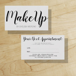 Cartão De Horário Sua próxima Cinza minimalista do lembrete de compr