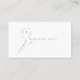 Cartão De Horário Sutil Pencil Modern Native Artisan Business