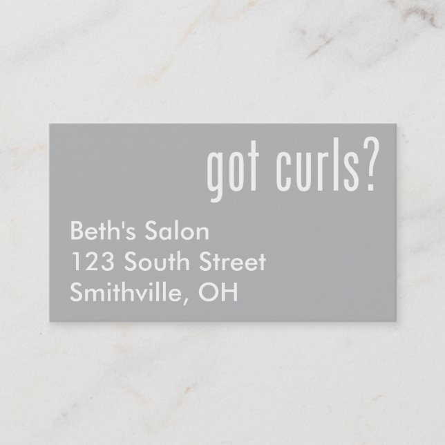 Cartão De Horário Tem o Curls? (Frente)