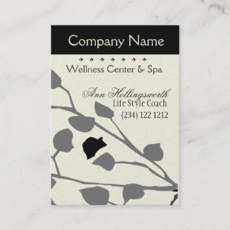 Cartão De Horário Teste padrão incorporado da planta da árvore da