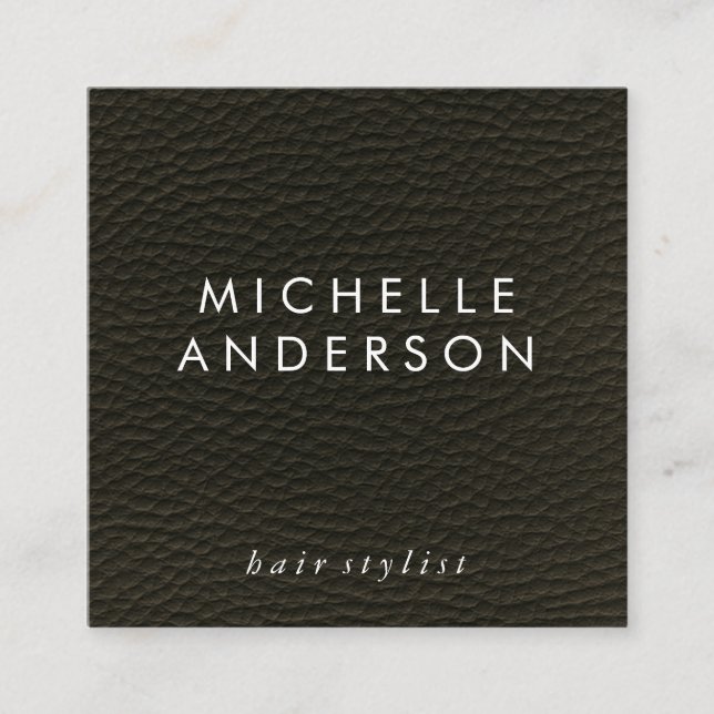 Cartão De Horário Textura Elegante (Cartão de Nomeação) (Frente)