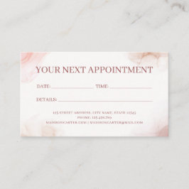 Cartão De Horário Tinta alcoólica de aquarela líquida