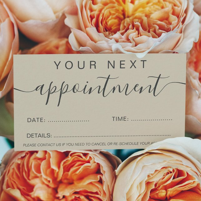 Cartão De Horário Tons modernos da Terra Trendente do que profission (Criador carregado)