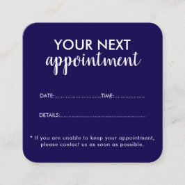 Cartão De Horário Trendy Modern Salon Appointment Reminder Card