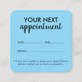 Cartão De Horário Trendy Modern Salon Appointment Reminder Card