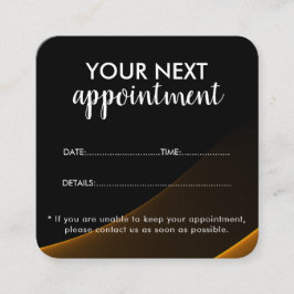 Cartão De Horário Trendy Modern Salon Appointment Reminder Card