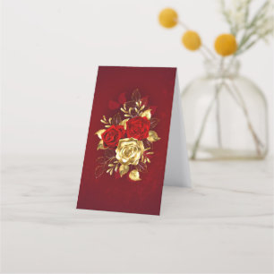 Cartão De Horário Três Rosas de joalharia