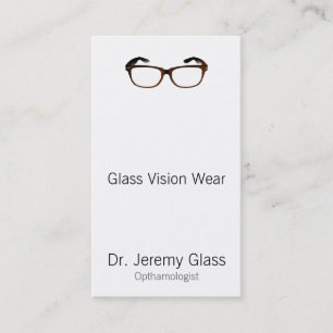 Cartão De Horário Vidros do Eyewear