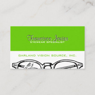 Cartão De Horário Visão óptica do Eyewear dos espetáculos com