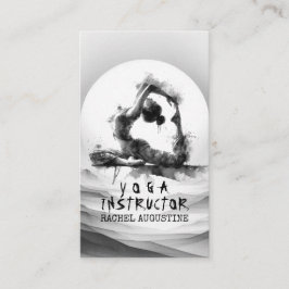 Cartão De Horário Yoga Reiki Pigeon Pose Watercolor, Rei Pigeon Com