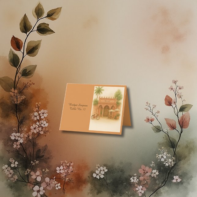 Cartão de hóspede de destino de índio (Criador carregado)