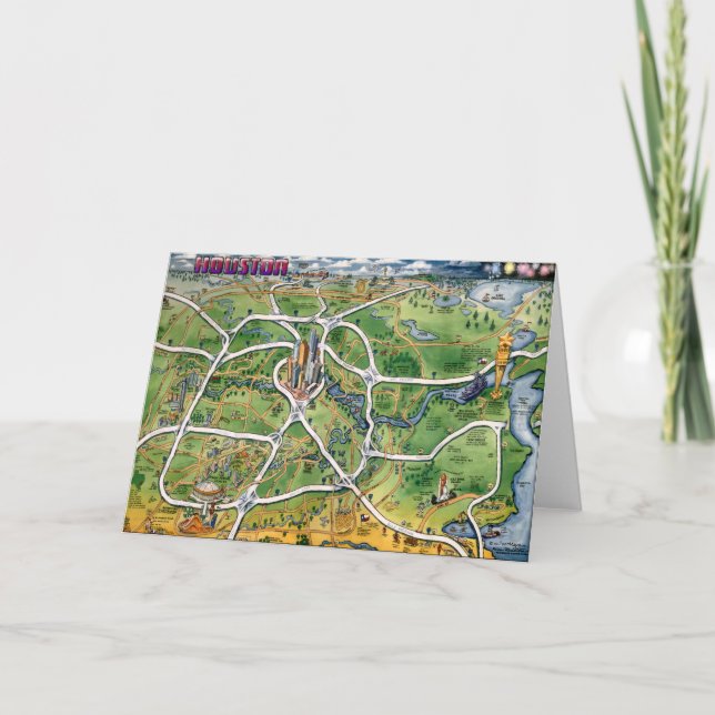 Cartão de Houston Texas (Frente)