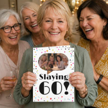 cartão de humor de foto de 60 anos de idade