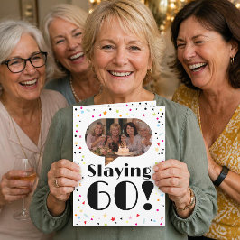 cartão de humor de foto de 60 anos de idade