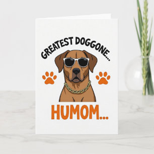 Cartão de Humor do Cachorro Legal Listrado