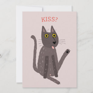 Cartão de Humor Engraçado para Gatos