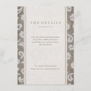 Cartão de identidade de casamento do Rastreio e Bu