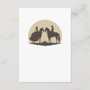 Cartão de identidade de cowboy ocidental