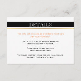 Cartão de identidade de listras brancas pretas