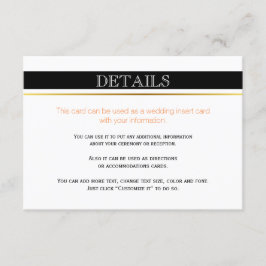 Cartão de identidade de listras brancas pretas