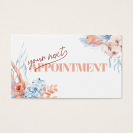 Cartão de identidade pêssego e azul tropical