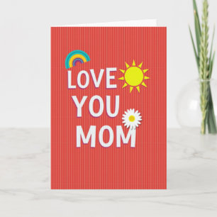 Cartão de Ilustração Amor por Você Mamãe