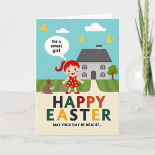 Cartão de Ilustração de Alegria da Primavera