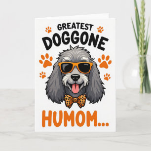 Cartão de Ilustração de Mãe de Cachorro