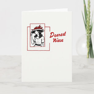 Cartão de Ilustração de Mãe Elegante