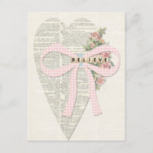 Cartão de ilustração de saudação vítrea, coração r