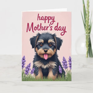 Cartão de ilustração do Dia das Mães Amor de Cacho